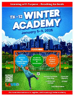 Winter Academy flyer